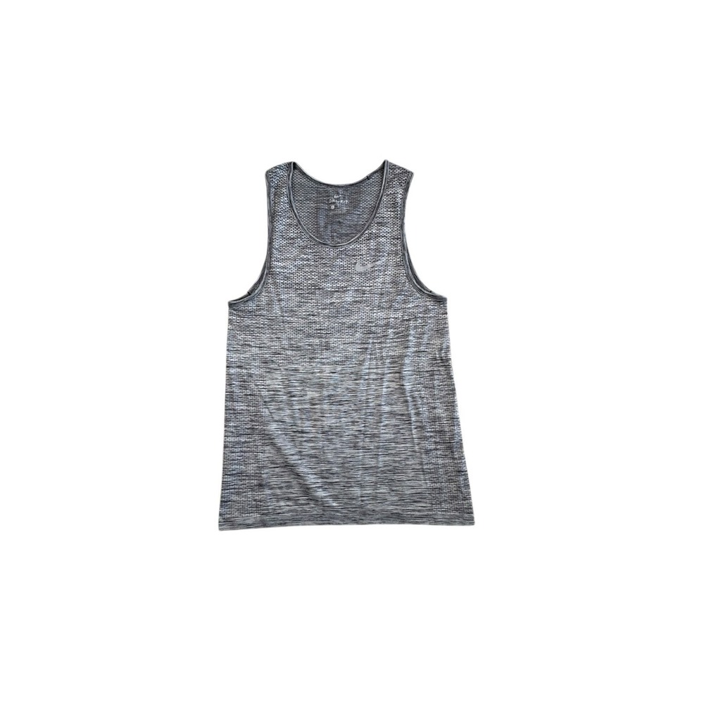 Nike Dri-FIT Tank Top Womens Small Gray Sleeveless Athletic Gym‎